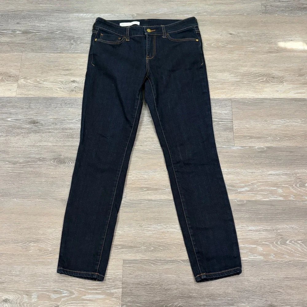 Pilcro and the Letterpress Womens Dark Wash Skinny Jeans Indigo Stretch Denim